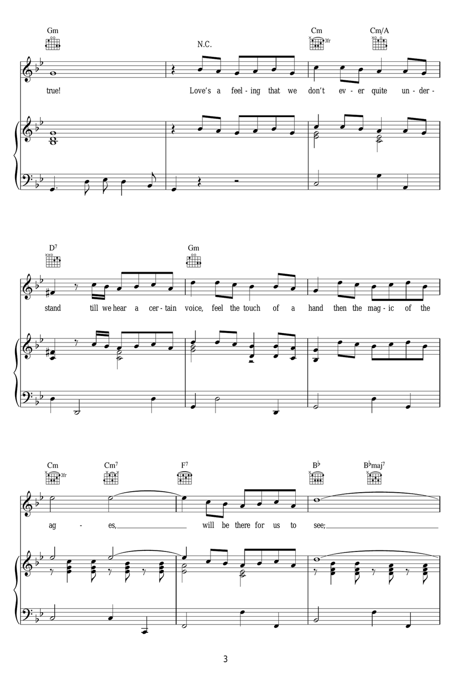 History Of Love (Historia De Un Amor) Piano, Vocal scores gallery preview page 3