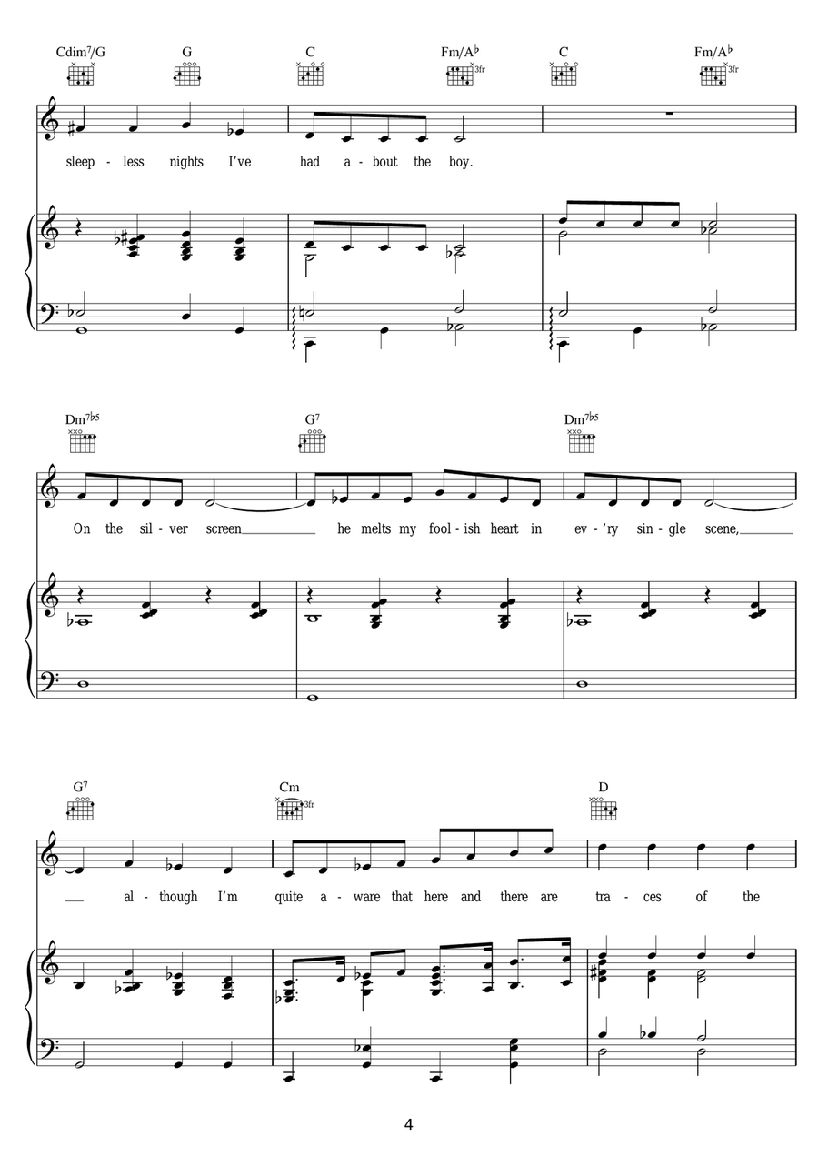 Mad About The Boy Mad About The Boy Piano, Vocal scores gallery preview page 4