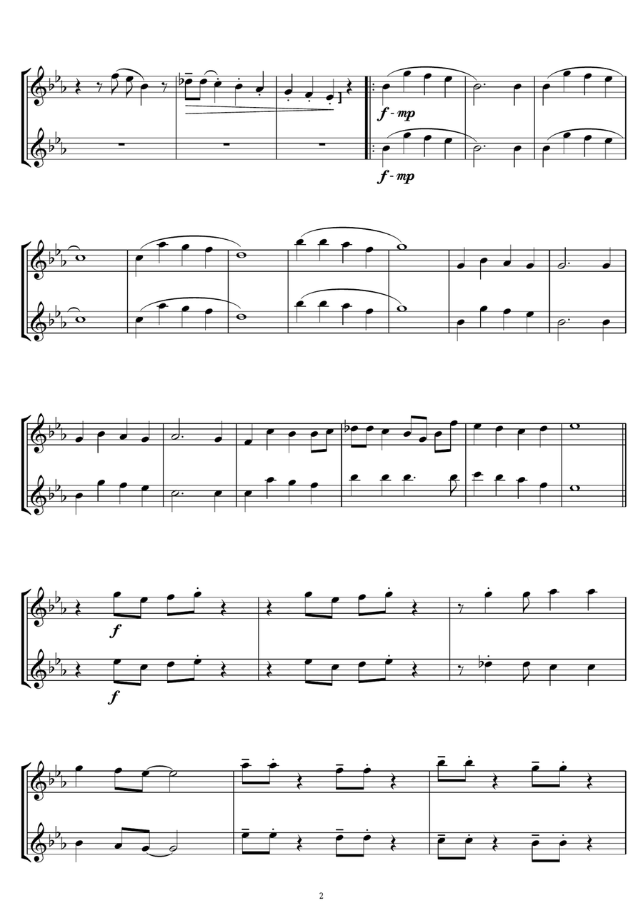 Jingle Bells Jingle Bells String Duet scores gallery preview page 2