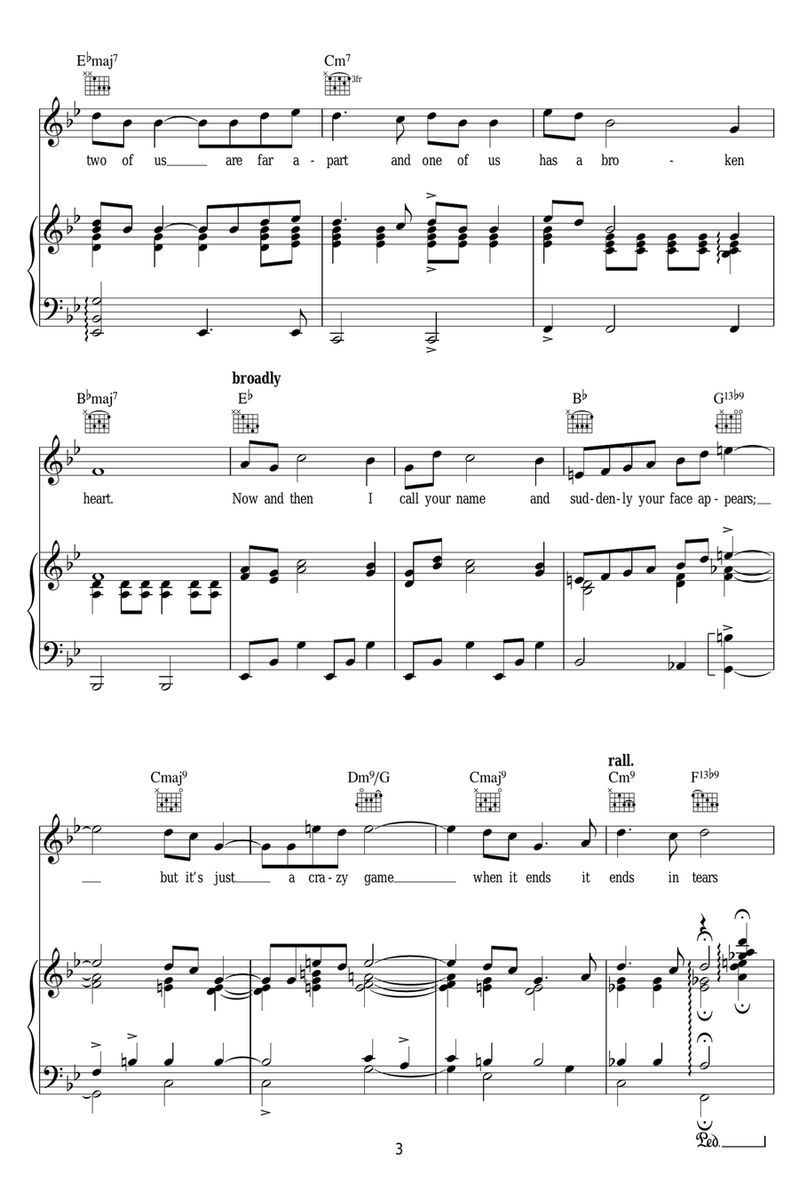 A House Is Not A Home A House Is Not A Home Piano, Vocal scores gallery preview page 3