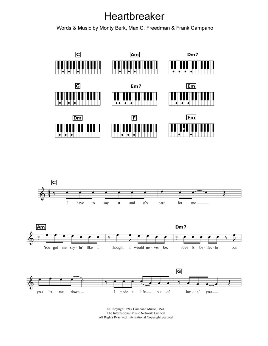 Heartbreaker Piano Solo scores gallery preview page 1