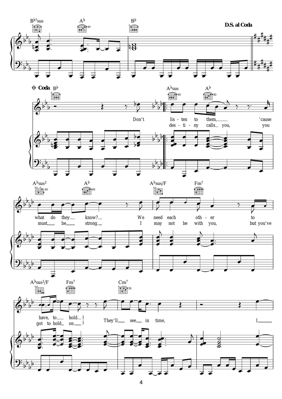 You'll Be In My Heart (from Tarzan) Piano, Vocal scores gallery preview page 4