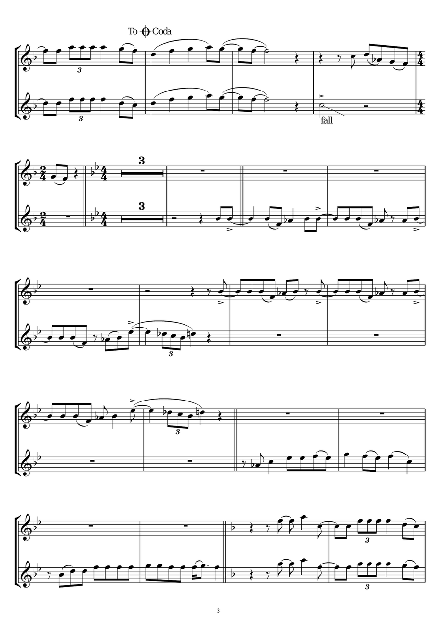 Man! I Feel Like A Woman! String Duet scores gallery preview page 3