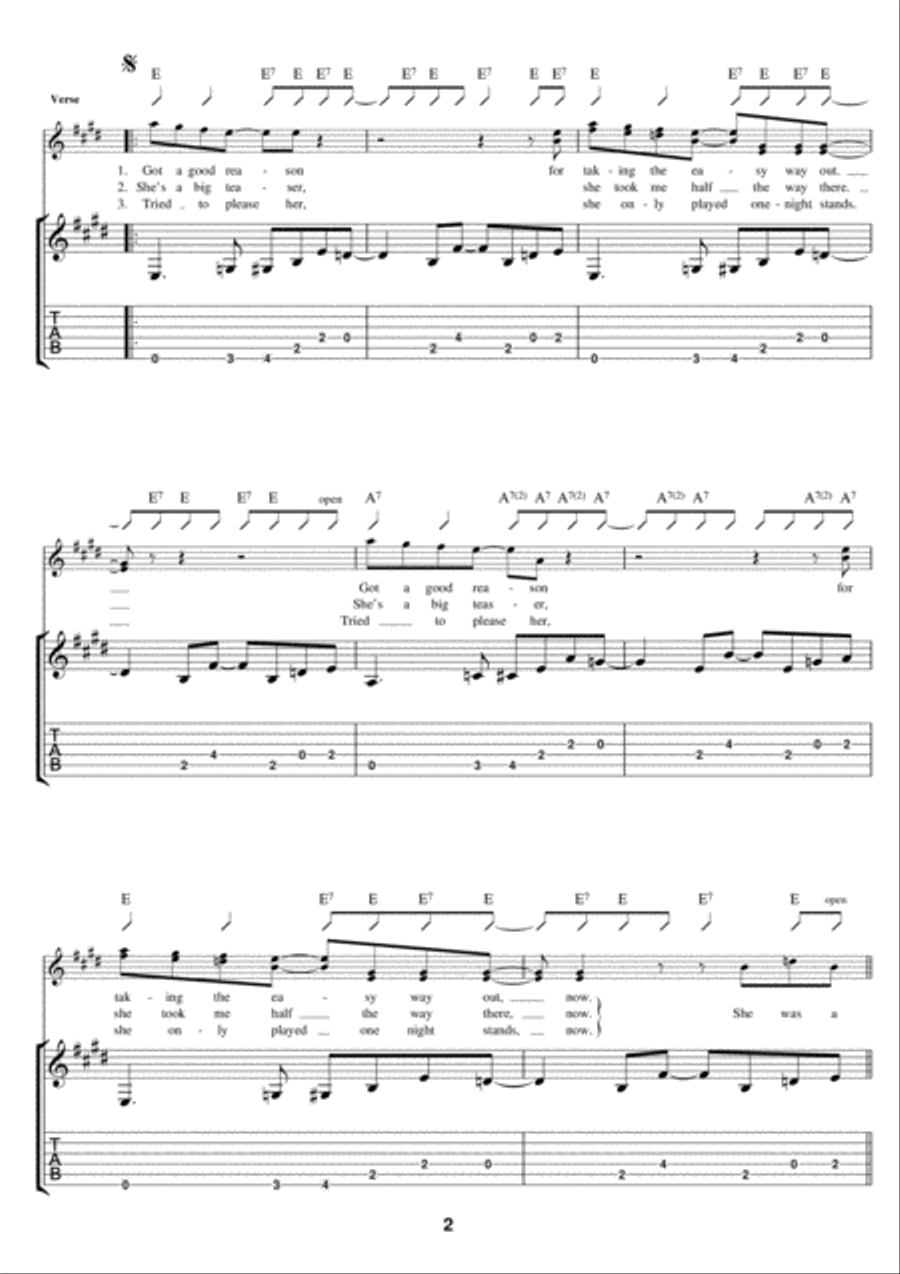Day Tripper Electric Guitar scores gallery preview page 2