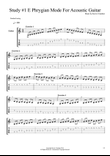 Study #1 E Phrygian Mode For Acoustic Guitar