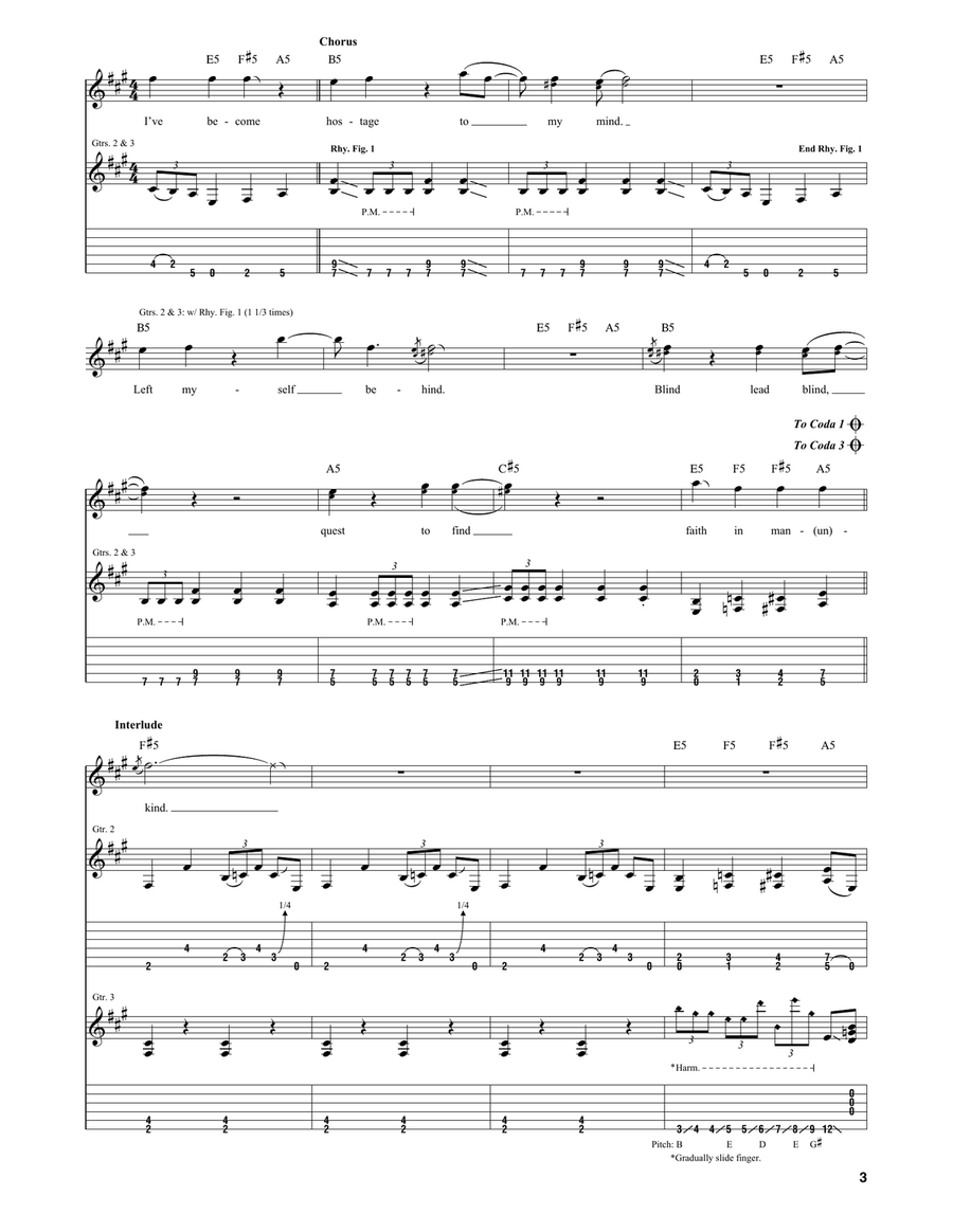 ManUNkind Acoustic Guitar scores gallery preview page 3