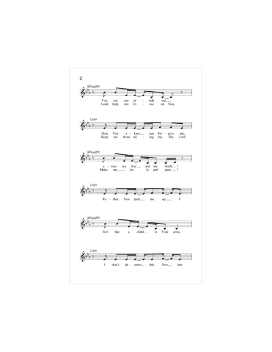 Go And Sin No More Piano scores gallery preview page 2
