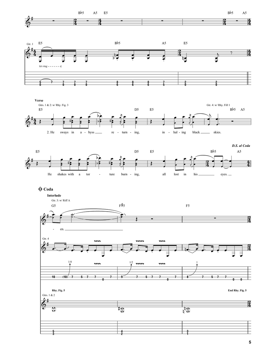 Dream No More Dream No More Acoustic Guitar scores gallery preview page 5