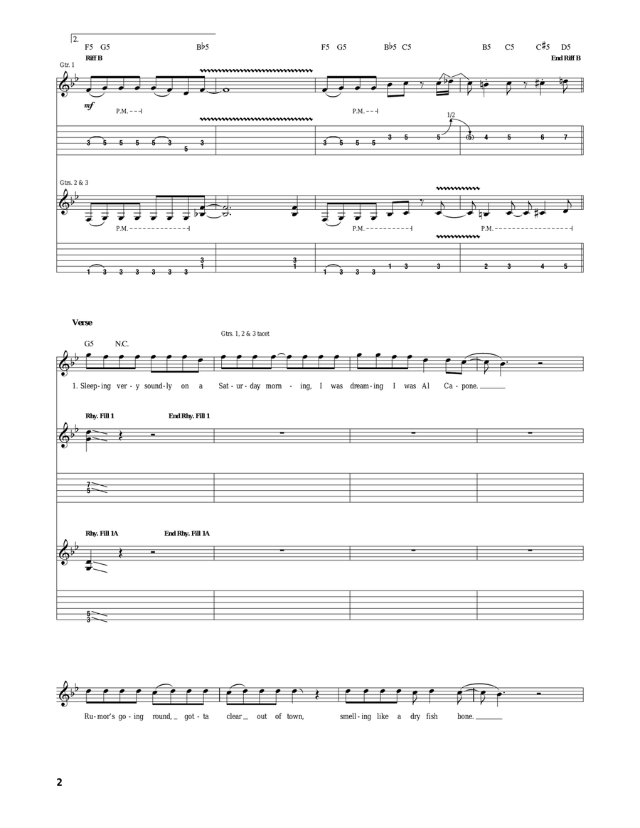 Stone Cold Crazy Stone Cold Crazy Acoustic Guitar scores gallery preview page 2