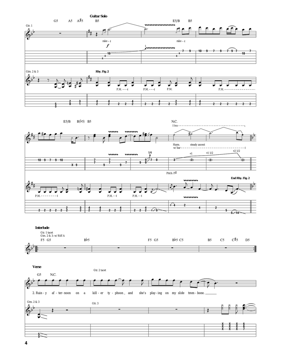 Stone Cold Crazy Stone Cold Crazy Acoustic Guitar scores gallery preview page 4