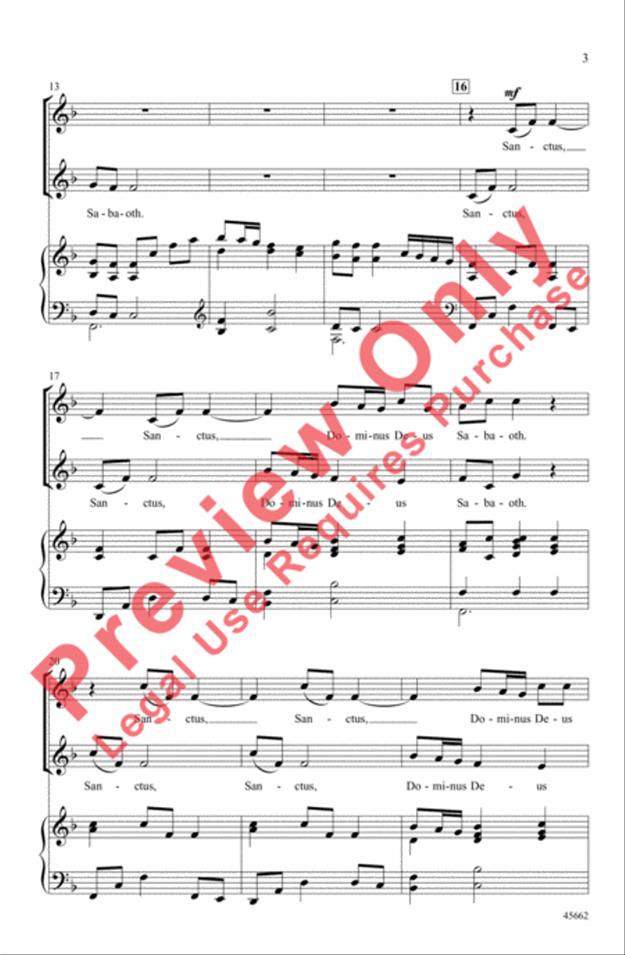 Sanctus by Sally K. Albrecht 2-Part - Sheet Music page 3