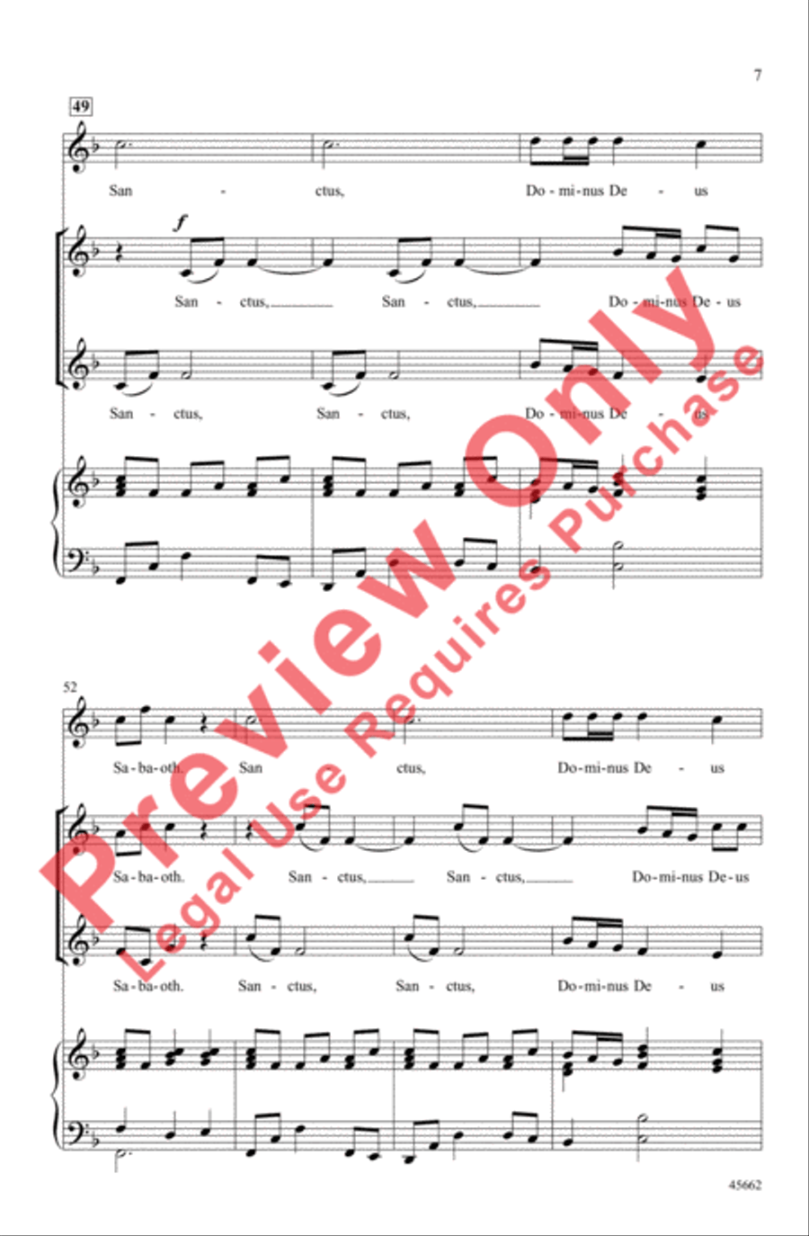 Sanctus by Sally K. Albrecht 2-Part - Sheet Music page 7