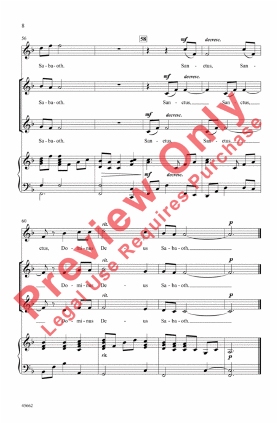Sanctus by Sally K. Albrecht 2-Part - Sheet Music page 8