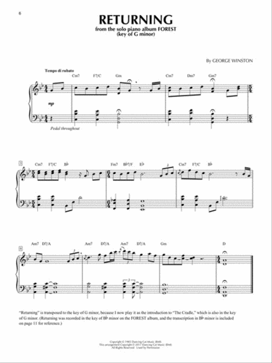 George Winston Solo Piano Collection Piano Solo scores gallery preview page 3