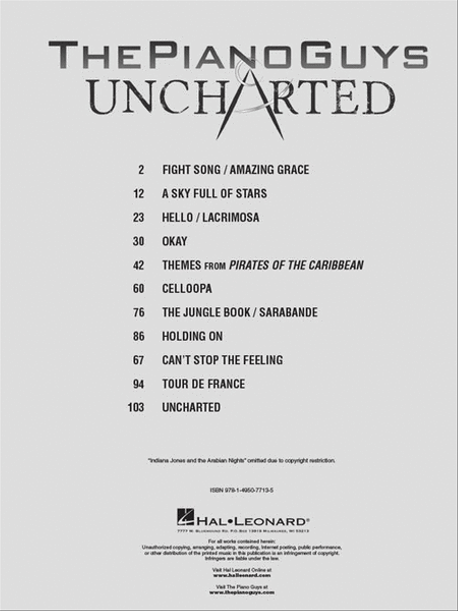 The Piano Guys – Uncharted Violin Solo scores gallery preview page 2