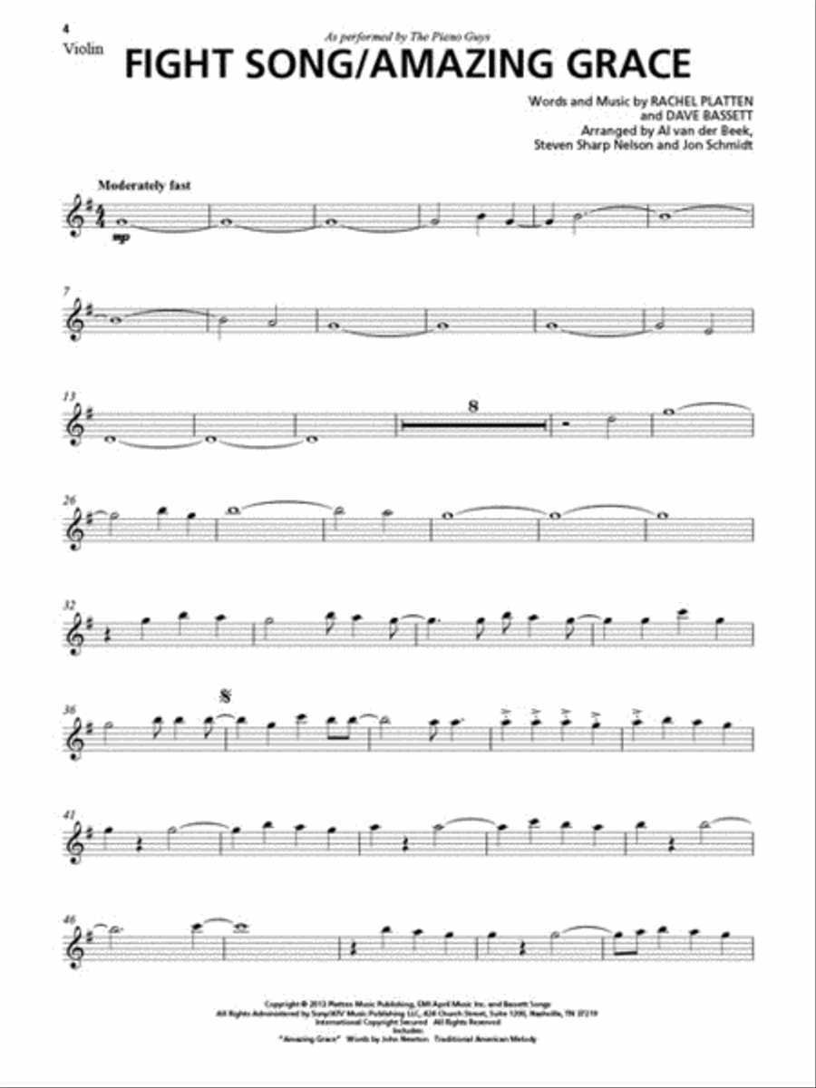The Piano Guys – Uncharted Violin Solo scores gallery preview page 5