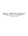 Mary, Did You Know?