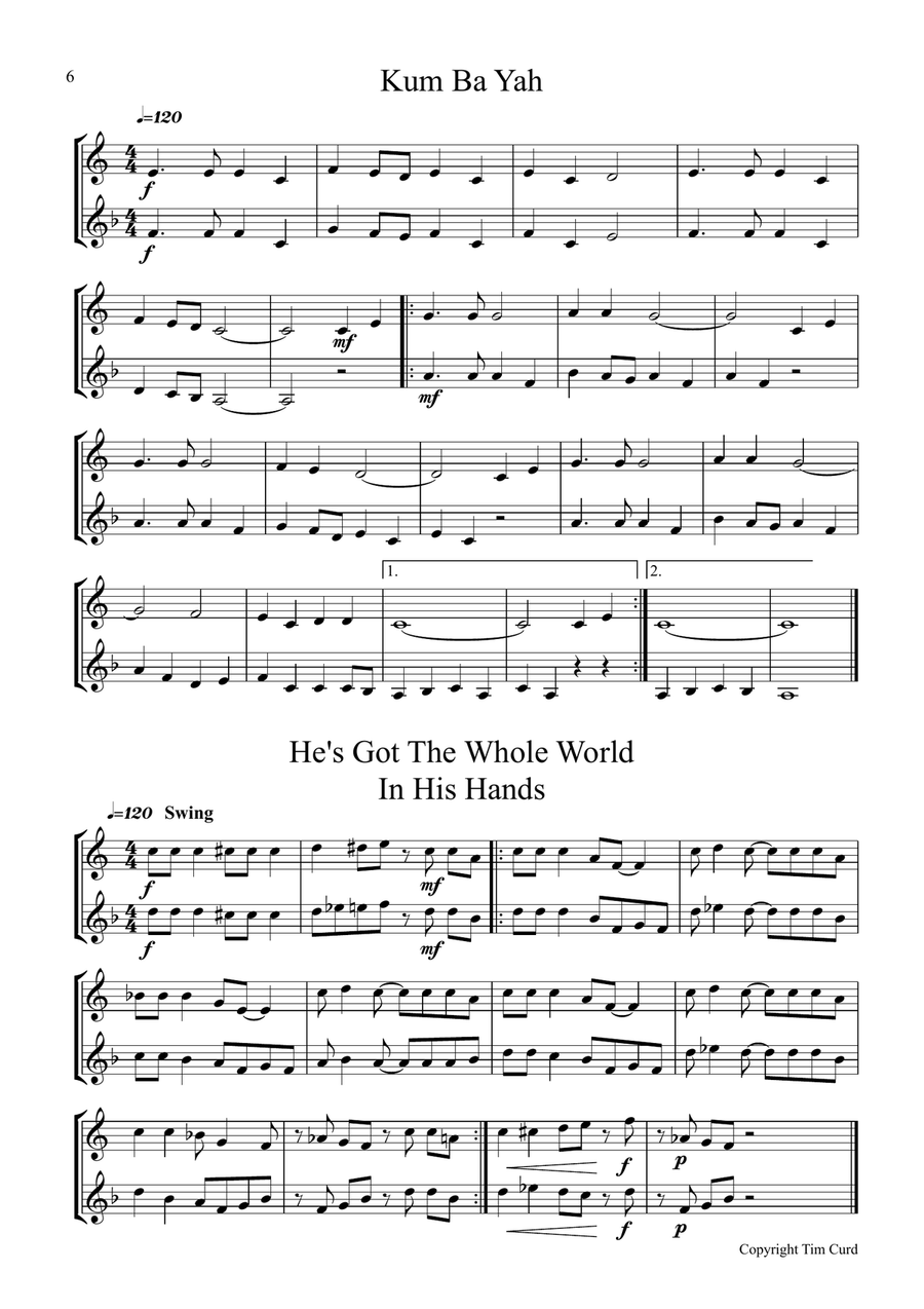 9 Spirituals, Duets For Tenor Horn And Euphonium 9 Spirituals, Duets For Tenor Horn And Euphonium Brass Duet scores gallery preview page 6