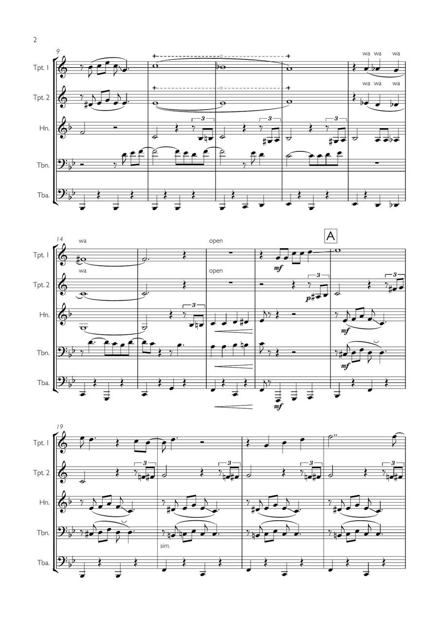 Blue Christmas Blue Christmas Brass Ensemble scores gallery preview page 2