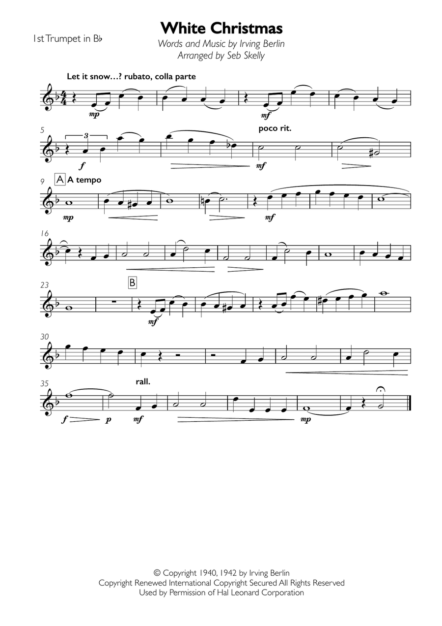 White Christmas White Christmas Brass Ensemble scores gallery preview page 4