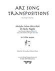 ADAM: O Holy Night (transposed to A-flat major)