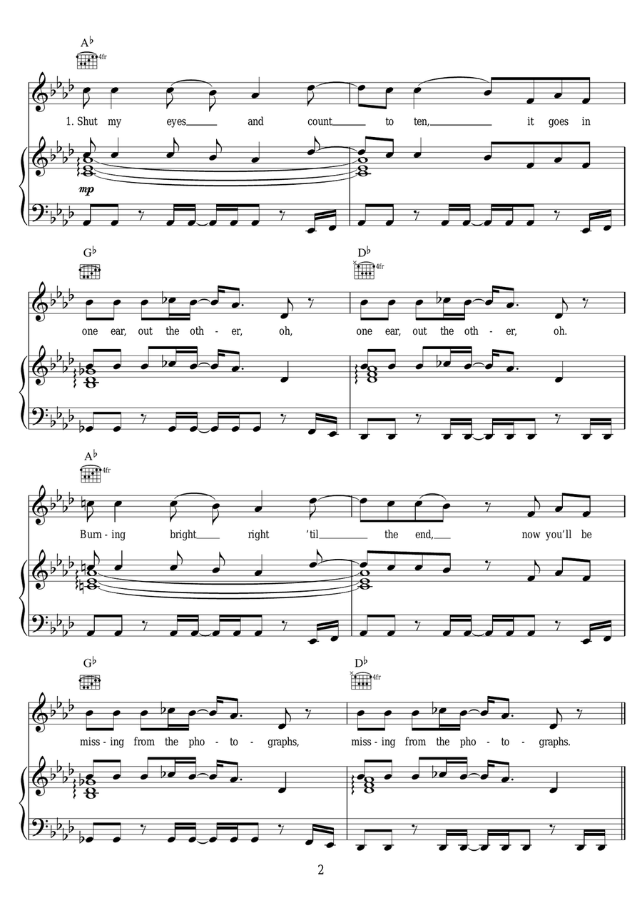 Good Grief Good Grief Piano, Vocal scores gallery preview page 2