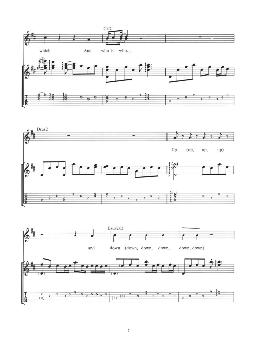 Us And Them Us And Them Guitar Tablature scores gallery preview page 6
