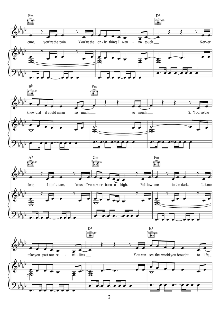 Love Me Like You Do (from 'Fifty Shades Of Grey') Piano, Vocal scores gallery preview page 2