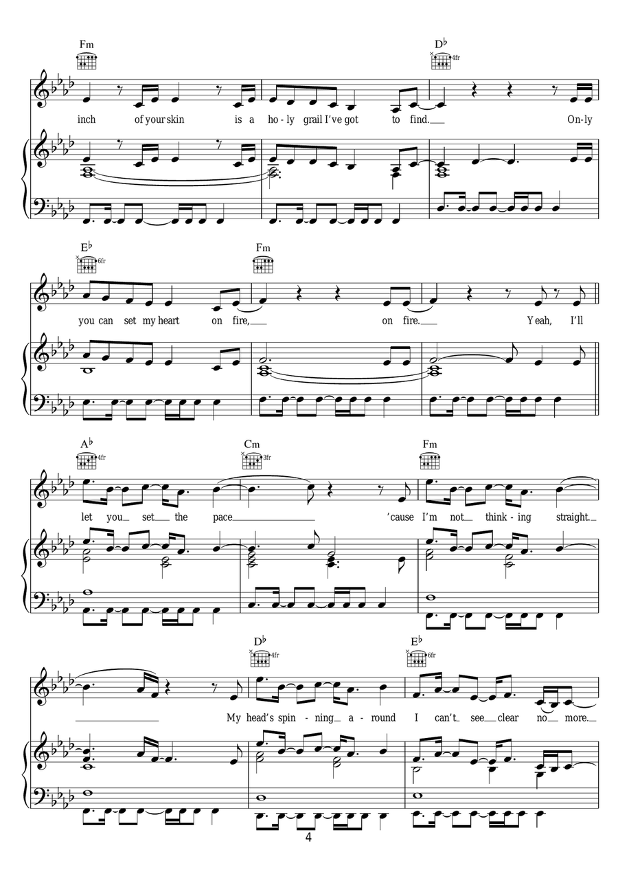 Love Me Like You Do (from 'Fifty Shades Of Grey') Piano, Vocal scores gallery preview page 4