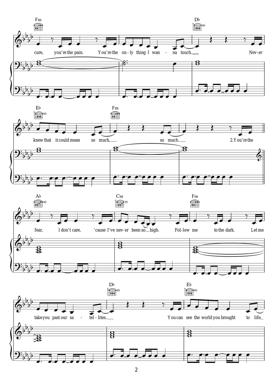 Love Me Like You Do (from 'Fifty Shades Of Grey') Piano, Vocal scores gallery preview page 2