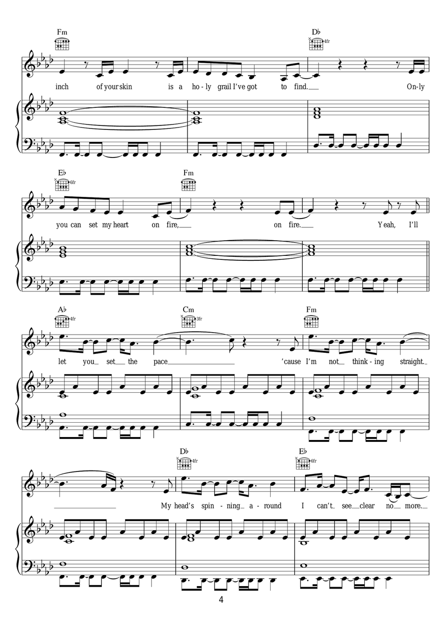 Love Me Like You Do (from 'Fifty Shades Of Grey') Piano, Vocal scores gallery preview page 4