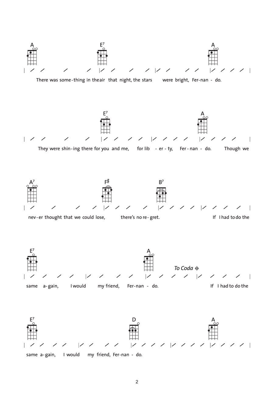 Fernando Fernando Ukulele scores gallery preview page 2