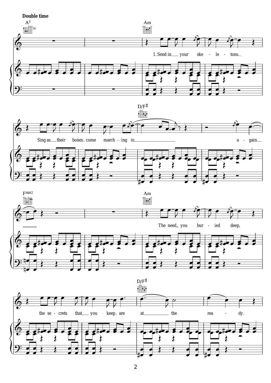 The Pretender The Pretender Piano, Vocal scores gallery preview page 2