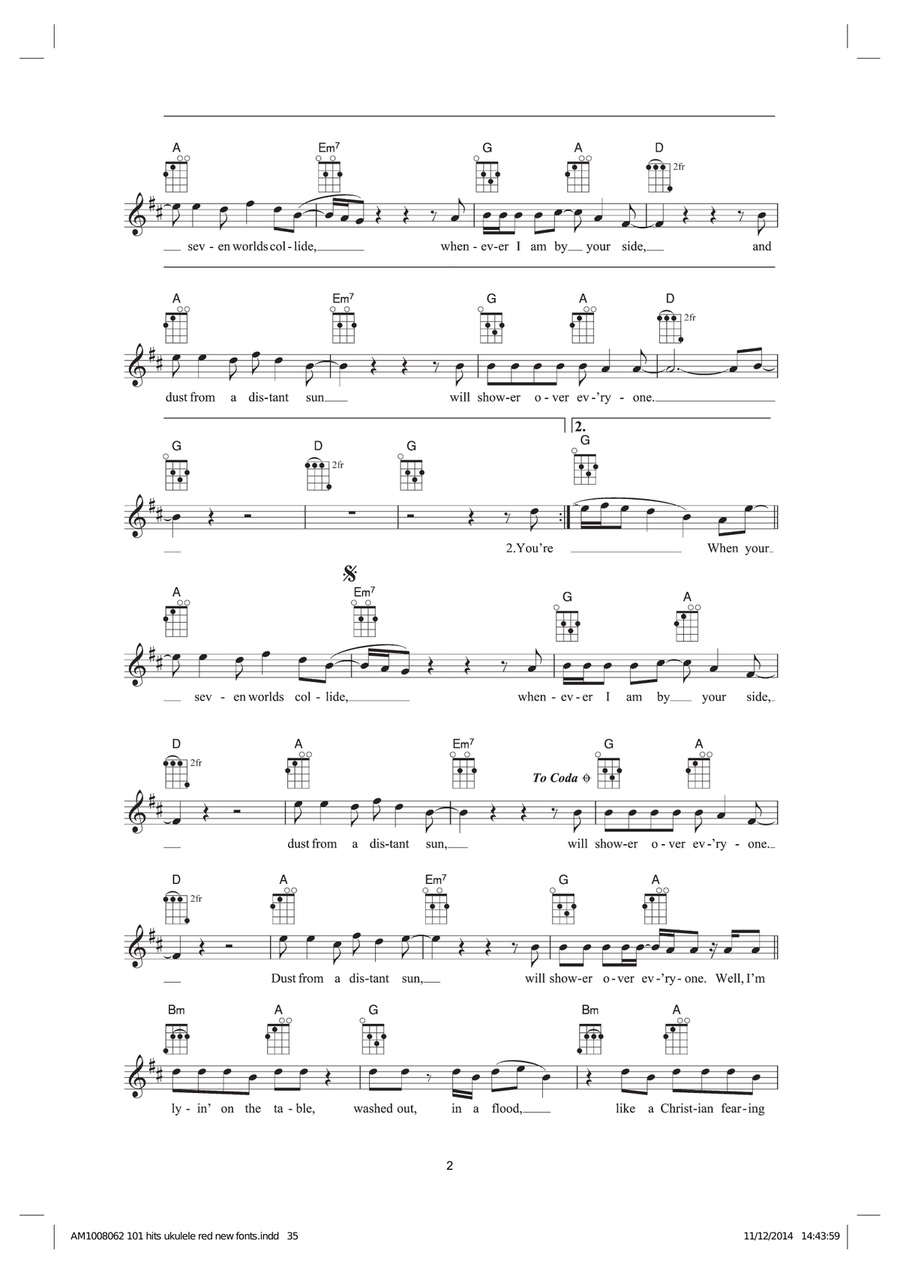Distant Sun Distant Sun Ukulele scores gallery preview page 2