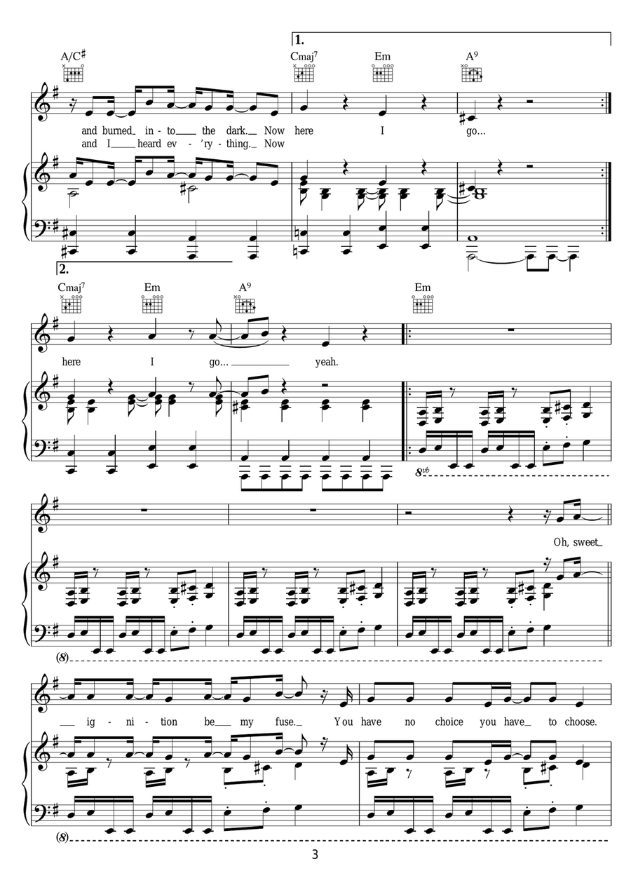 Something From Nothing Something From Nothing Piano, Vocal scores gallery preview page 3