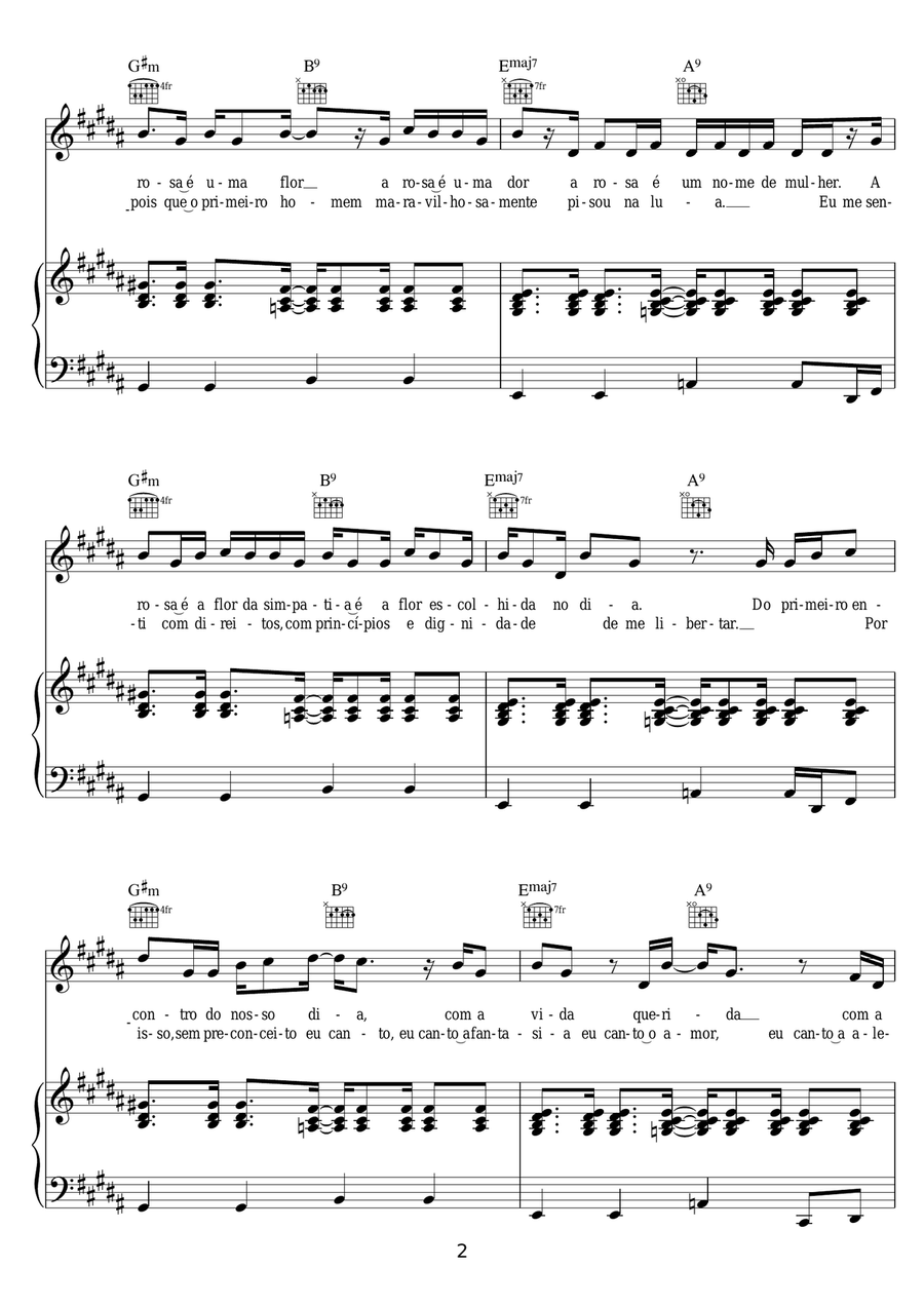 Take It Easy My Brother Charles Piano, Vocal scores gallery preview page 2