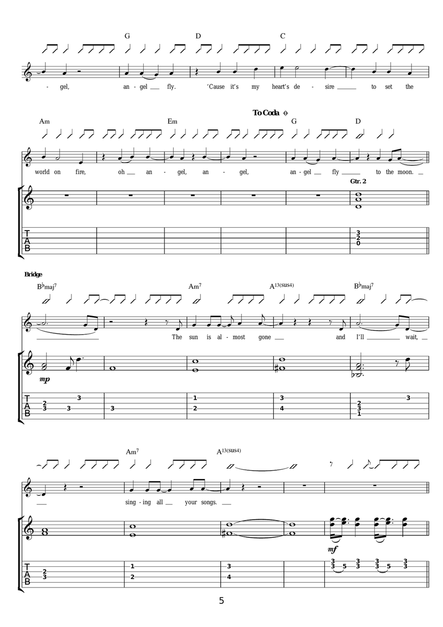 All Your Reasons All Your Reasons Guitar Tablature scores gallery preview page 5