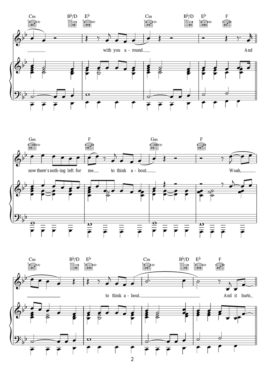 Torn Apart (featuring Grades) Piano, Vocal scores gallery preview page 2
