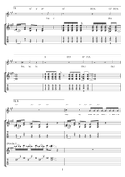 Got Some Rock and Roll Thunder Guitar Tablature scores gallery preview page 4