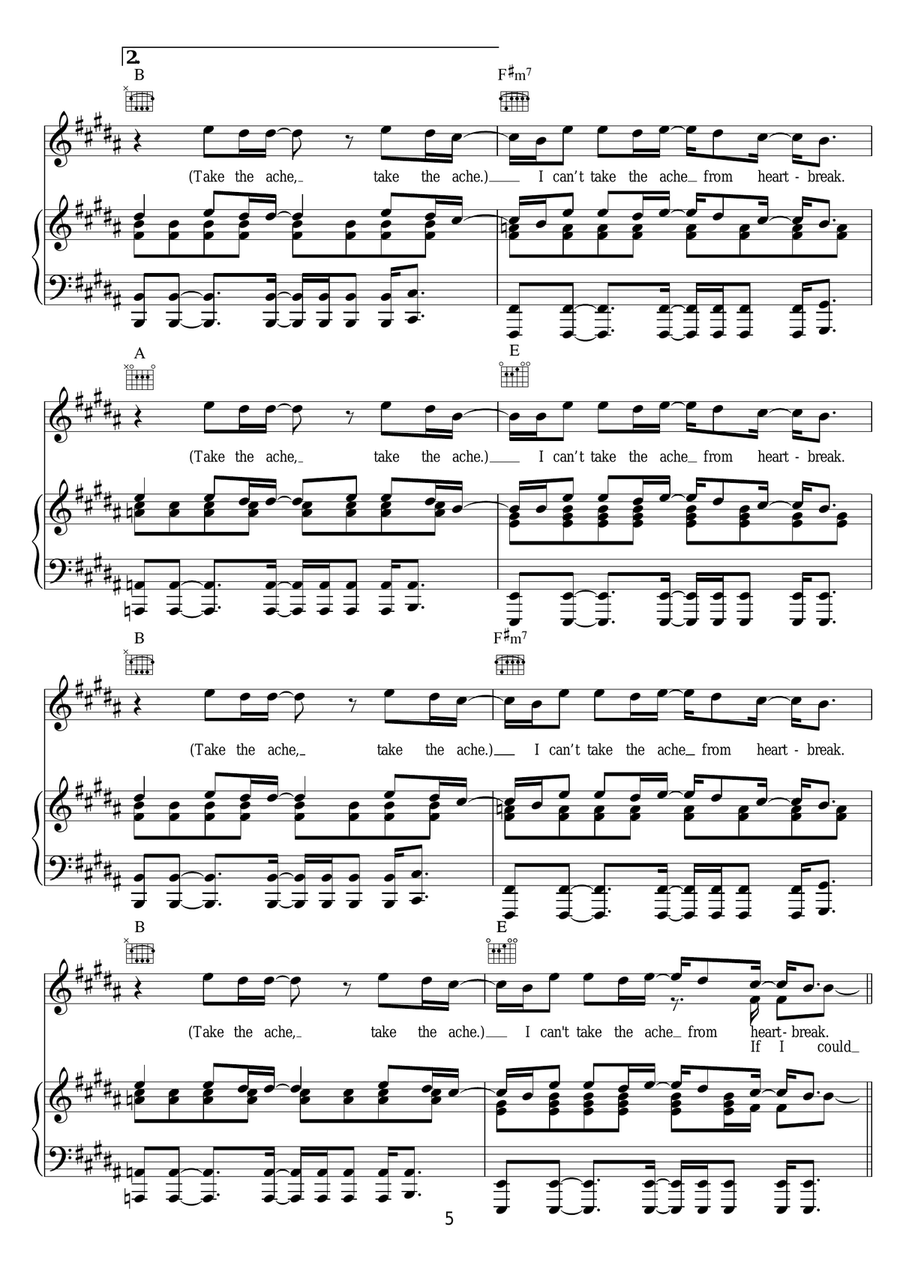 No Good In Goodbye No Good In Goodbye Piano, Vocal scores gallery preview page 5