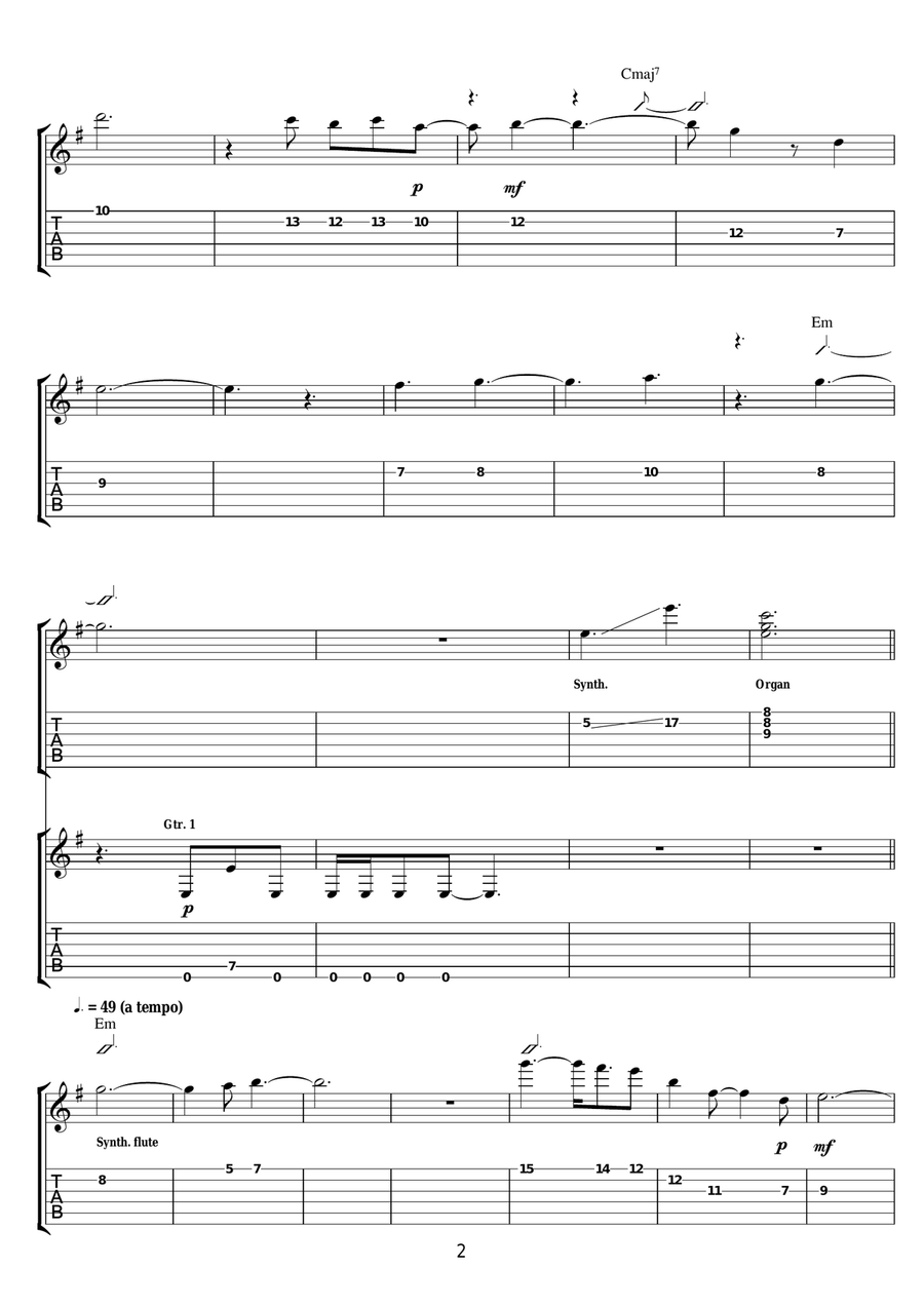 It's What We Do It's What We Do Guitar Tablature scores gallery preview page 2