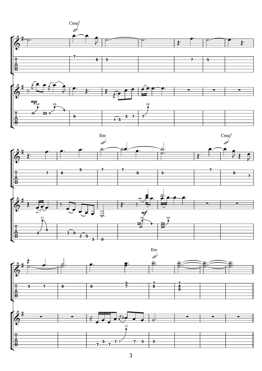 It's What We Do It's What We Do Guitar Tablature scores gallery preview page 3