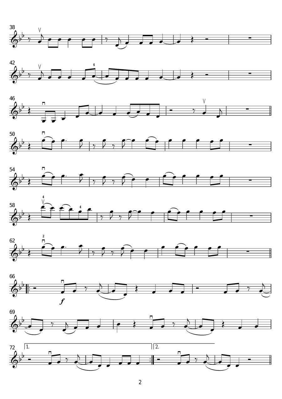 Happy Happy Violin Solo scores gallery preview page 2