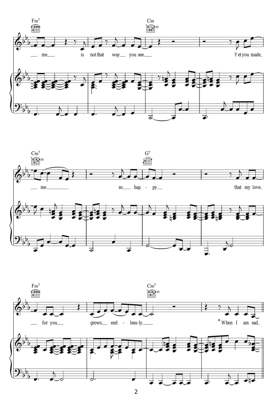 To Know You, Is To Love You Piano, Vocal scores gallery preview page 2