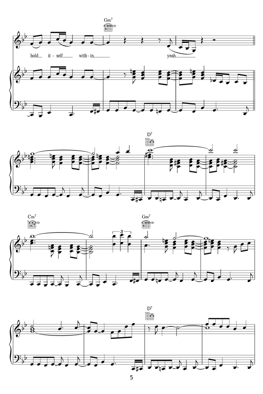 To Know You, Is To Love You Piano, Vocal scores gallery preview page 5