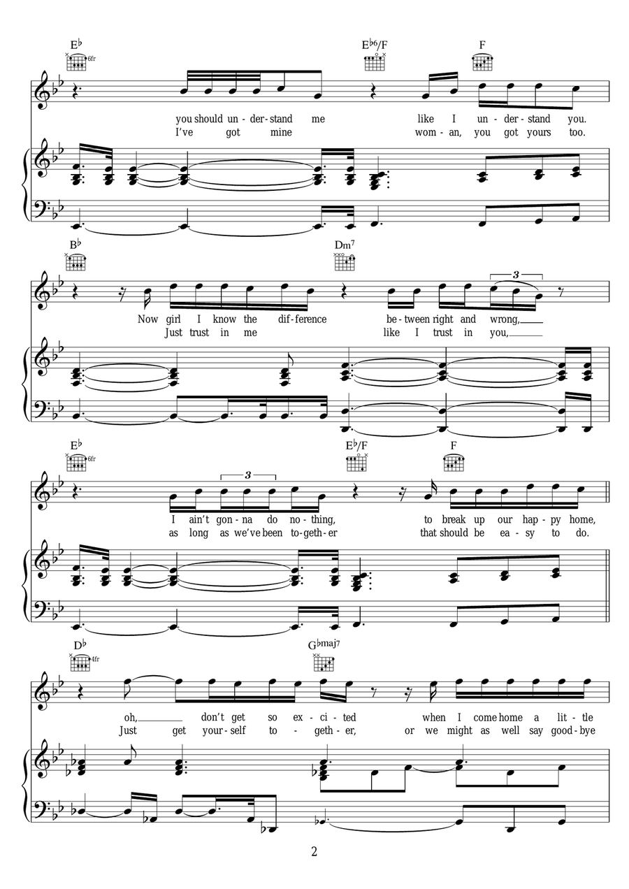 If You Don't Know Me By Now Piano, Vocal scores gallery preview page 2