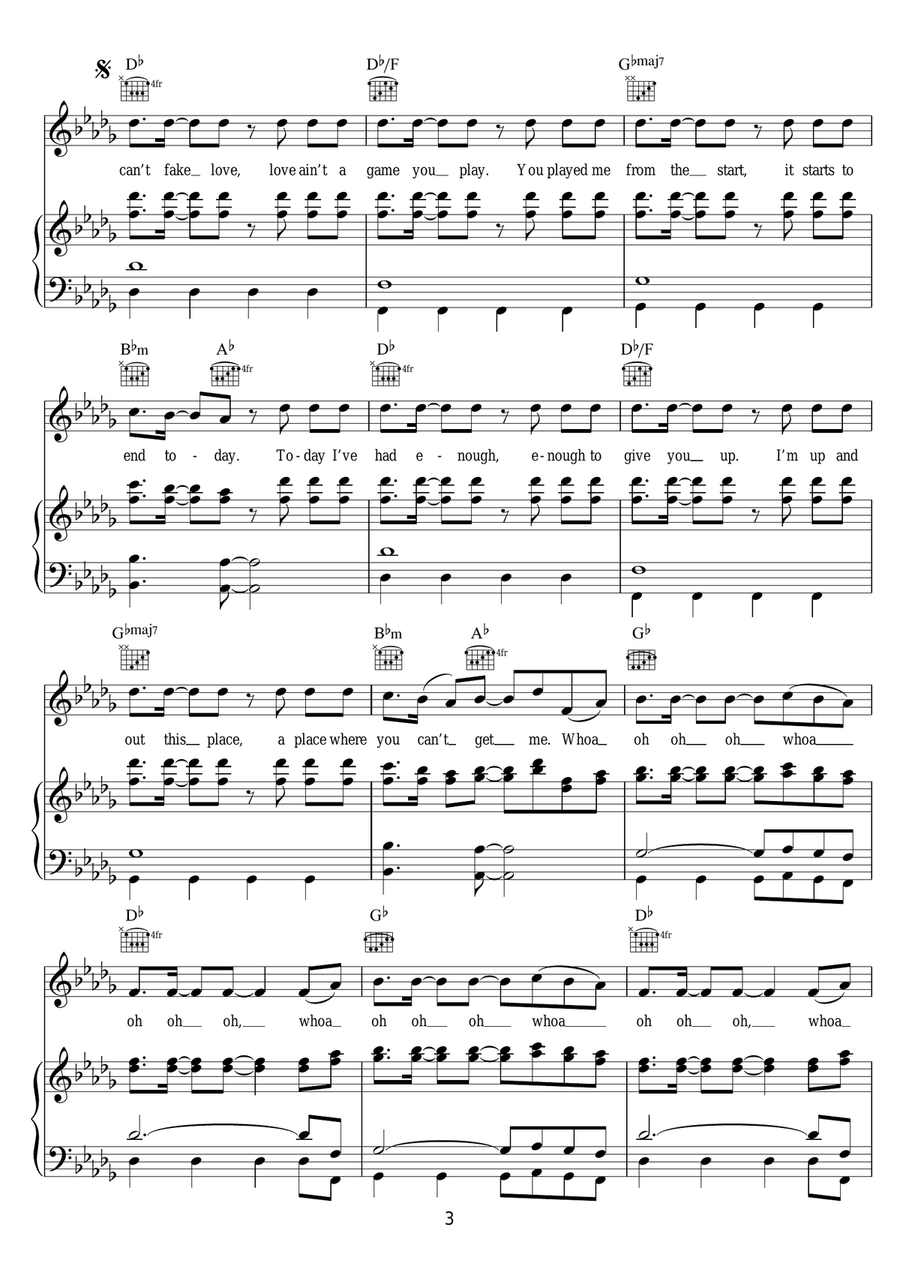 Pieces Pieces Piano, Vocal scores gallery preview page 3