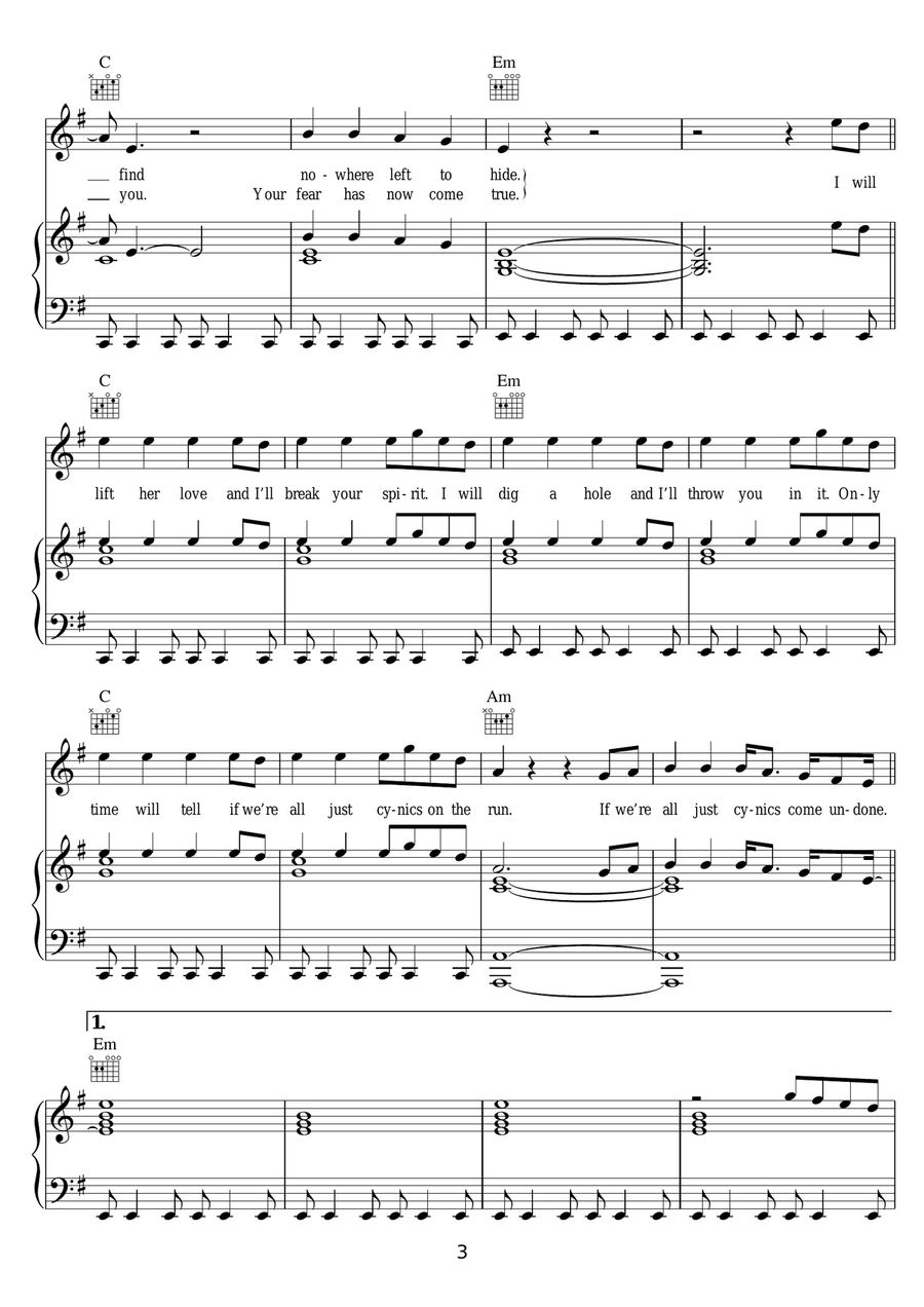 Battles Battles Piano, Vocal scores gallery preview page 3