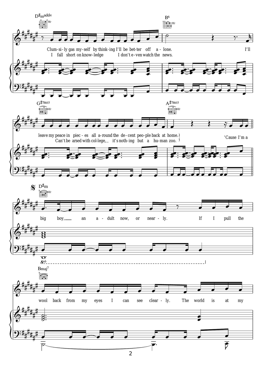 Stronger Than Ever Stronger Than Ever Piano, Vocal scores gallery preview page 2