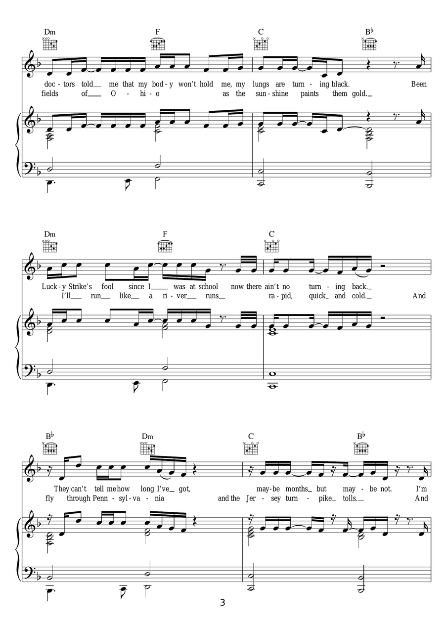 Riding To New York Riding To New York Piano, Vocal scores gallery preview page 3